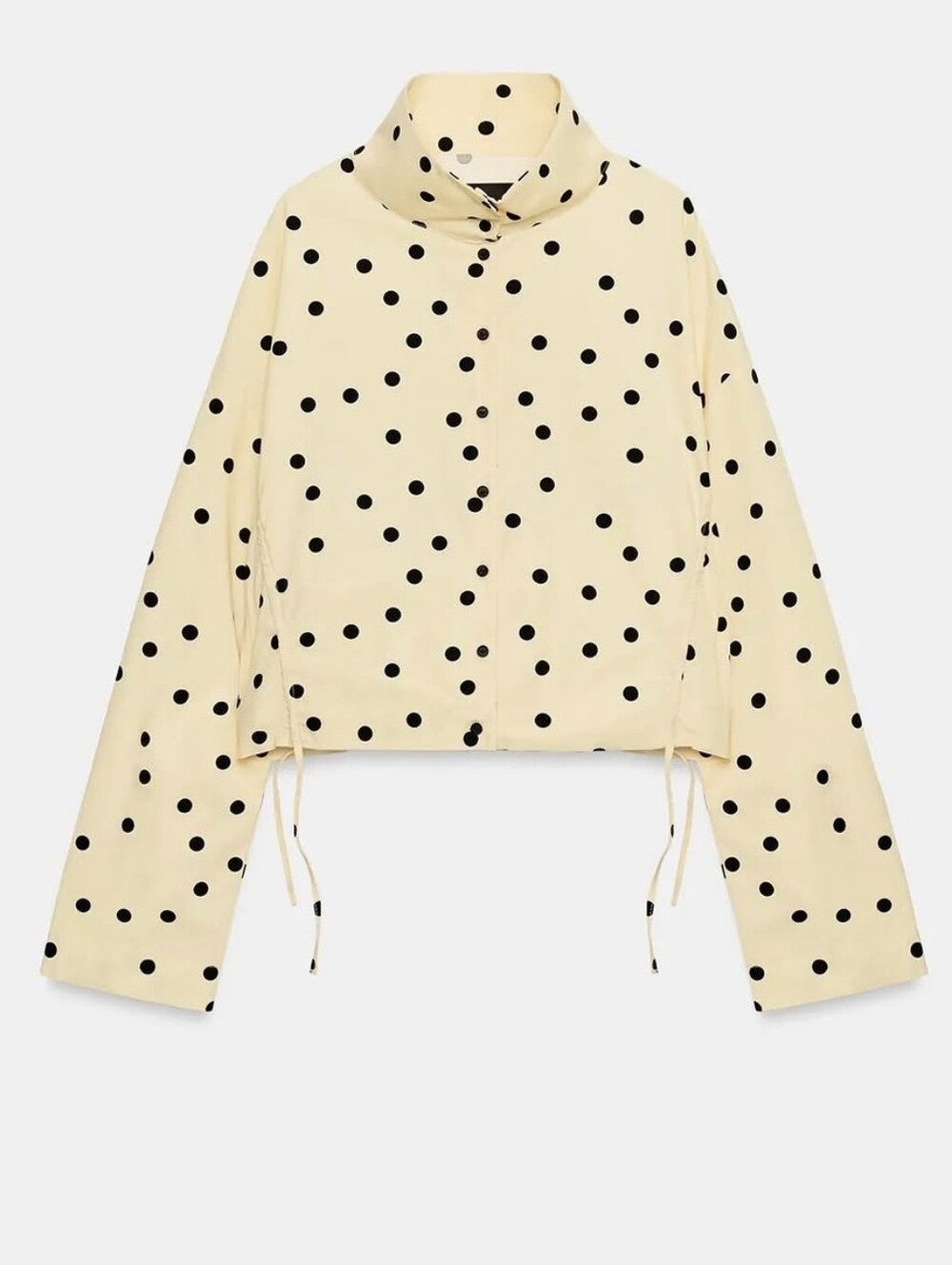 Zara Yellow Polka Dot Viral Lightweight Jacket
